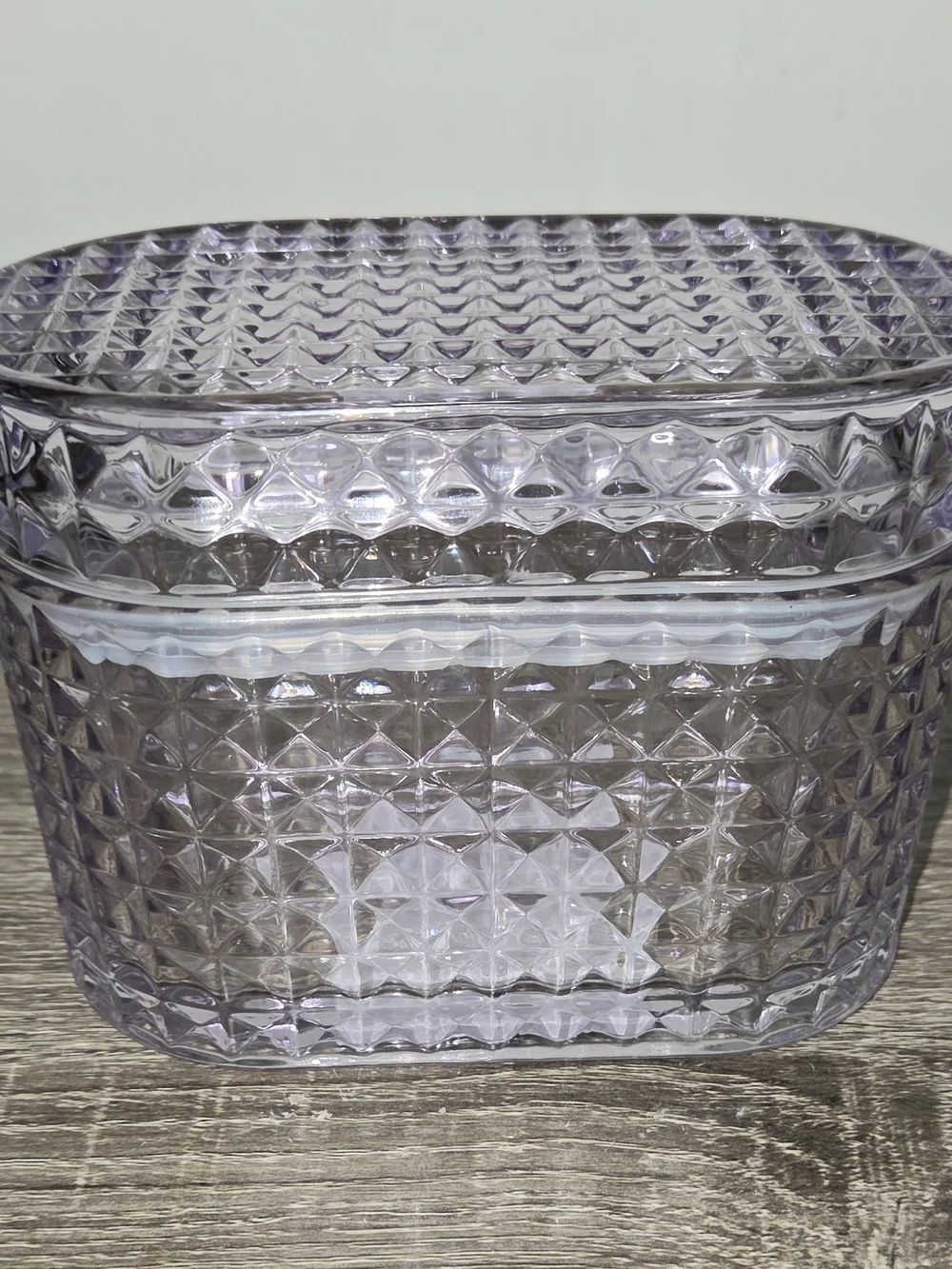 Glass Trinket Box Purple Target Bullseye Playground Art Deco 2024